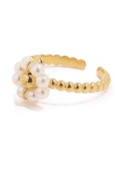 Wholesaler Les Précieuses - Joe stainless steel and pearl ring