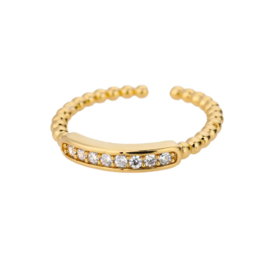 Wholesaler Les Précieuses - Vic gold stainless steel ring