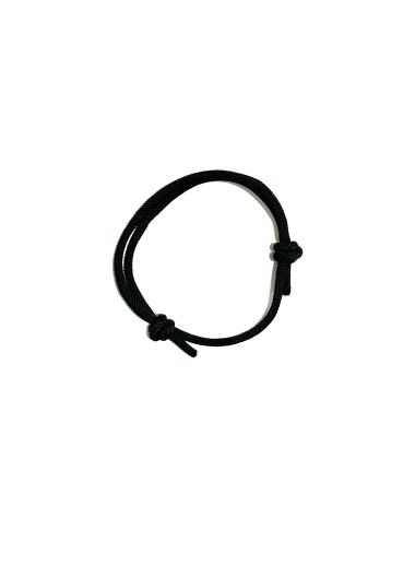 Grossiste Les Précieuses - Bracelet cordon double Luc noir