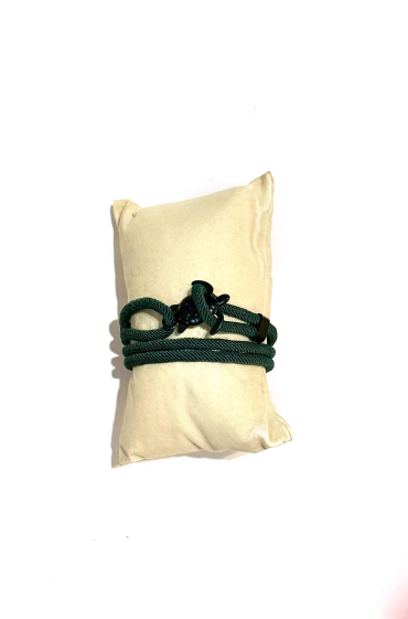Grossiste Les Précieuses - Bracelet cordon Joy vert