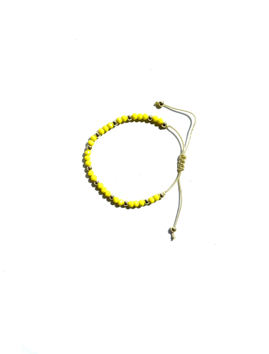 Wholesaler Les Précieuses - Etia pearl and cord bracelet