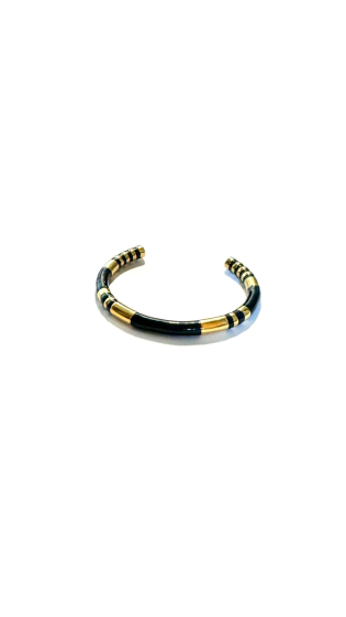 Wholesaler Les Précieuses - Irfa enamel and stainless steel bracelet