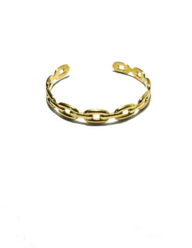 Großhändler Les Précieuses - Goldenes Pita-Armband aus Edelstahl