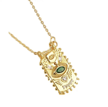Wholesaler Les Précieuses - Golden Baya necklace