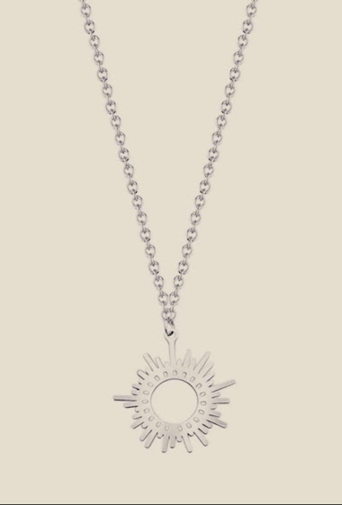 Sun necklace stainless steel