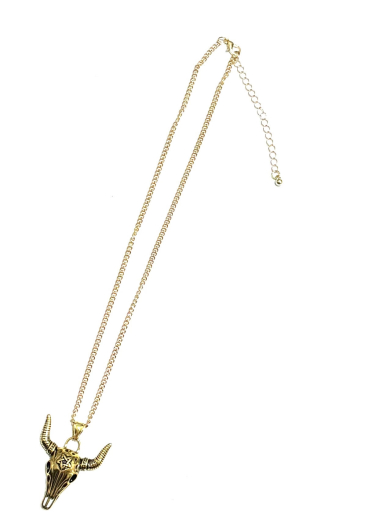 Großhändler Les Précieuses - Tady-Halskette aus goldfarbenem Edelstahl