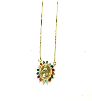 Wholesaler Les Précieuses - Gold Virgin Necklace