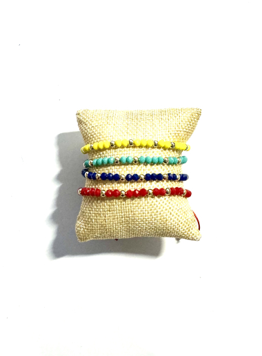 Wholesaler Les Précieuses - Set of 4 Etia bracelets with presentation cushion