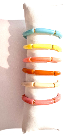 Wholesaler Les Précieuses - Set of 6 Noly bracelets with cushion