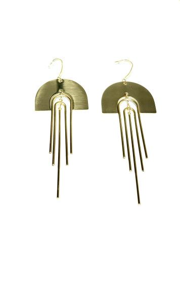 Wholesaler Les Précieuses - Pair of Dania stainless steel earrings