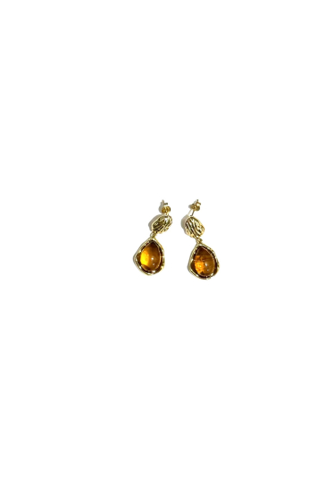 Wholesaler Les Précieuses - Pair of Jessica gold stainless steel earrings