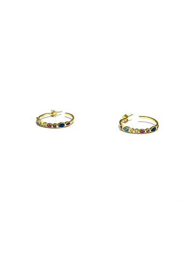 Wholesaler Les Précieuses - Pair of golden Josua earrings