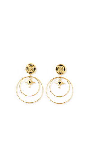Wholesaler Les Précieuses - Pair of Oran stainless steel earrings