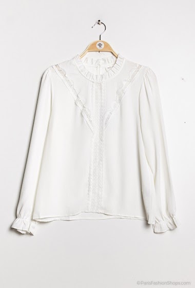 Großhändler Indie + Moi - FRANCK Blouse with lace bands