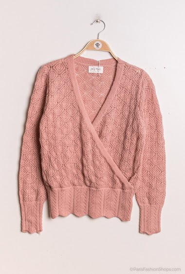 Wholesaler Indie + Moi - HAROLD Knitted wrap blouse