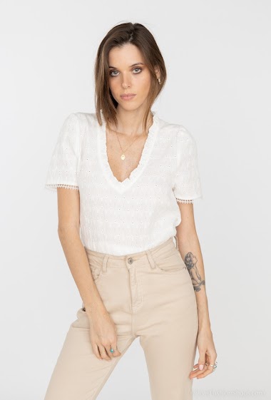 Wholesaler Indie + Moi - ANNALERA V-neck lace blouse