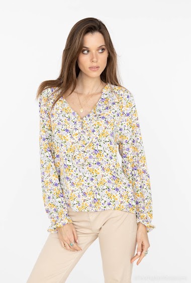 Wholesaler Indie + Moi - GLENISLA Floral print blouse