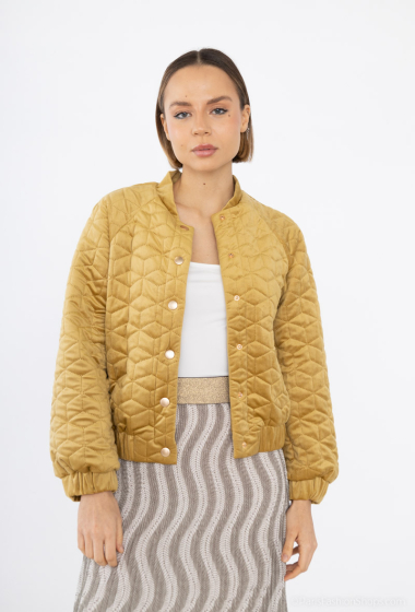 Wholesaler Indie + Moi - MARTY Quilted velvet bomber jacket