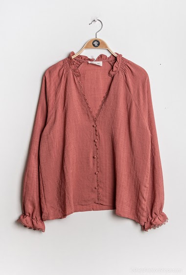 Wholesaler Indie + Moi - BACHIR Shirt with lace