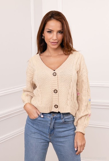 Wholesaler Indie + Moi - MAGALI Embroidered cardigan