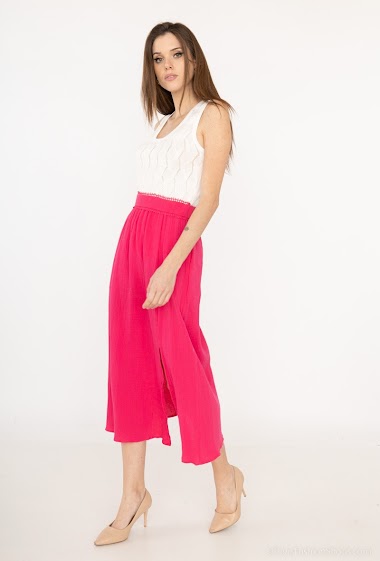 Wholesaler Indie + Moi - HORTON Straight cotton skirt