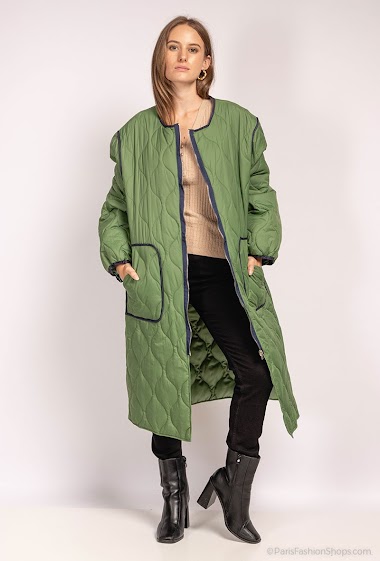 Wholesaler Indie + Moi - KARL Zipped quilted long coat
