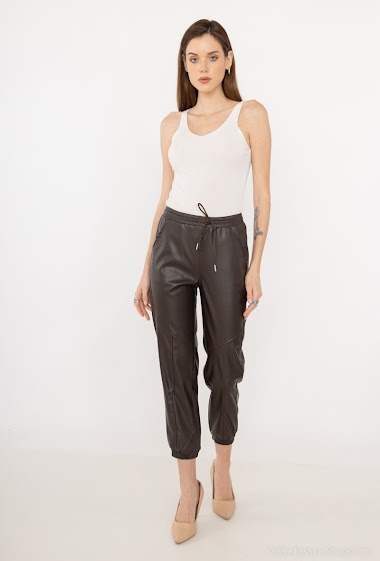 Wholesaler Indie + Moi - BETTY Faux Leather Joggers