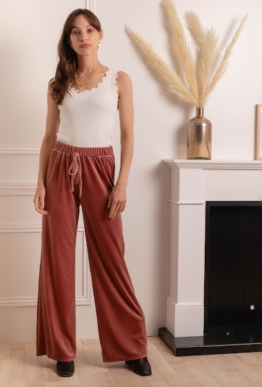 Wholesaler Indie + Moi - DELPHINE Smooth velvet pants