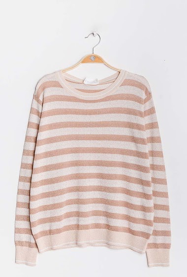 Wholesaler Indie + Moi - LISE Iridescent striped sweater
