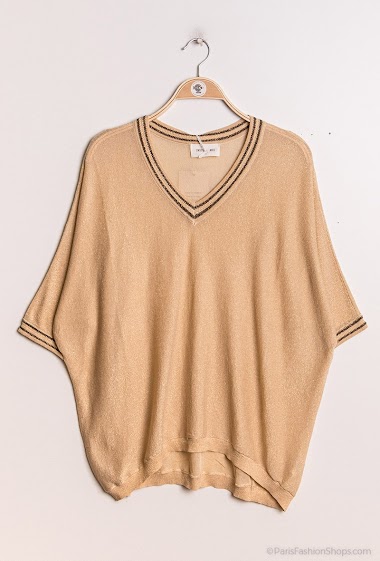 Wholesaler Indie + Moi - AUBIN Sequined v-necked sweater