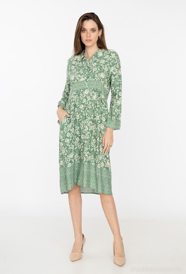 Wholesaler Indie + Moi - LIENA Floral print midi dress