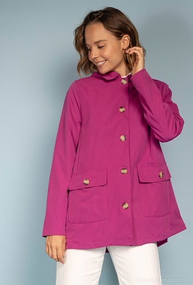 Wholesaler Indie + Moi - EDOARDO Buttoned hoodied jacket