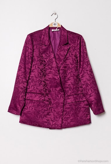 Wholesaler Indie + Moi - GWEN jacquard print double-breasted jacket