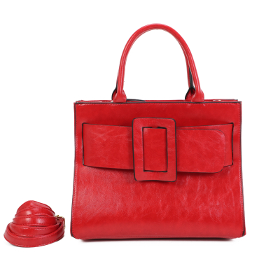 Wholesaler Ines Delaure - Tote bag with buckle detail on the front