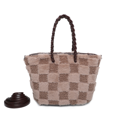 Wholesaler Ines Delaure - Faux fur handbag