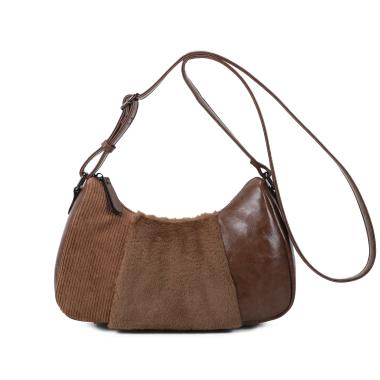 Wholesaler Ines Delaure - Shoulder bag: mix of materials