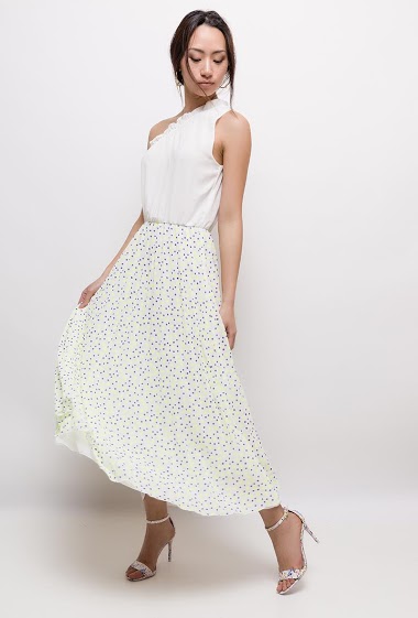 Wholesaler GG LUXE - Spotted maxi dress