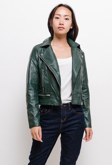 Wholesalers Orice - Biker jacket in fake leather