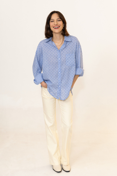 Wholesaler Inspiration Studio - Dotted shirt with lurex