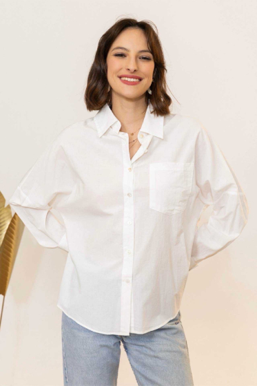 Mayorista Inspiration Studio - Camisa de algodón de manga larga