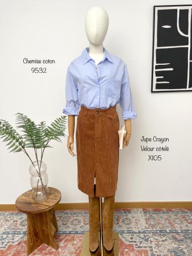 Wholesaler Inspiration Studio - Long-sleeved cotton shirt
