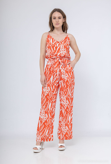 Großhändler Inspiration Studio - Flowing jumpsuit with pocket, elasticated waist and thin adjustable strap