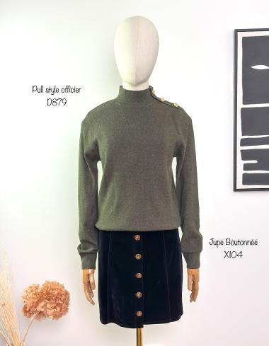 Großhändler Inspiration Studio - Slim-Fit-Pullover mit Stehkragen und langen Ärmeln