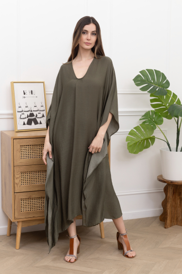Wholesaler Inspiration Studio - Long plain Kaftan dress.