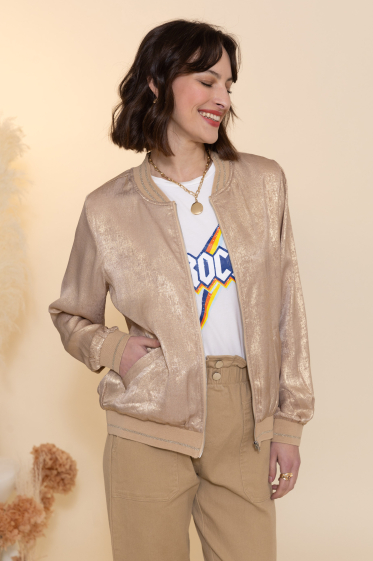 Wholesaler Inspiration Studio - Gold bomber jacket