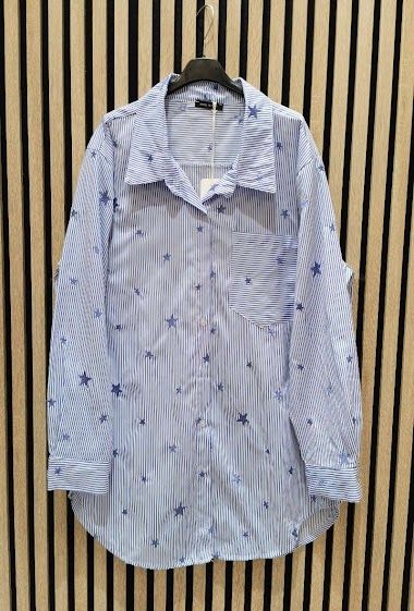 Wholesaler Insta girl - Cotton rhinestone shirt