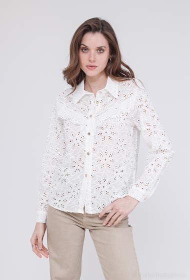 Wholesaler Insta girl - English embroidery shirt