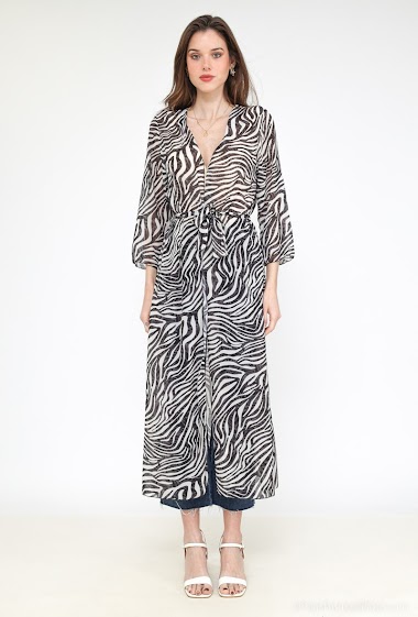 Wholesaler INSTA GIRL - Long zebra vests