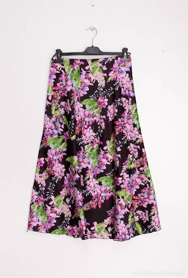 Wholesaler INSTA GIRL - Skirt with floral print