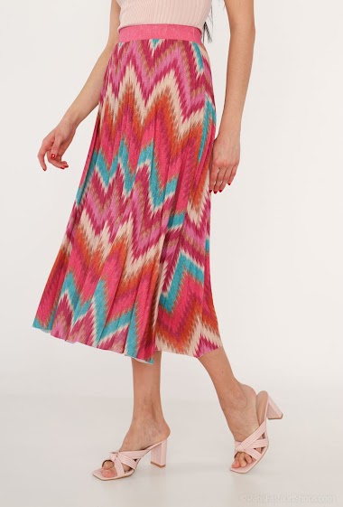 Wholesaler INSTA GIRL - Long printed skirt